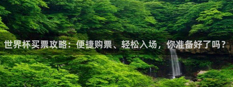 2026年世界杯时间表:世界杯买票攻略:便捷购票、轻松入场,你准备好了吗?